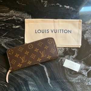 Louis Vuitton Clemence Wallet Monogram Rose